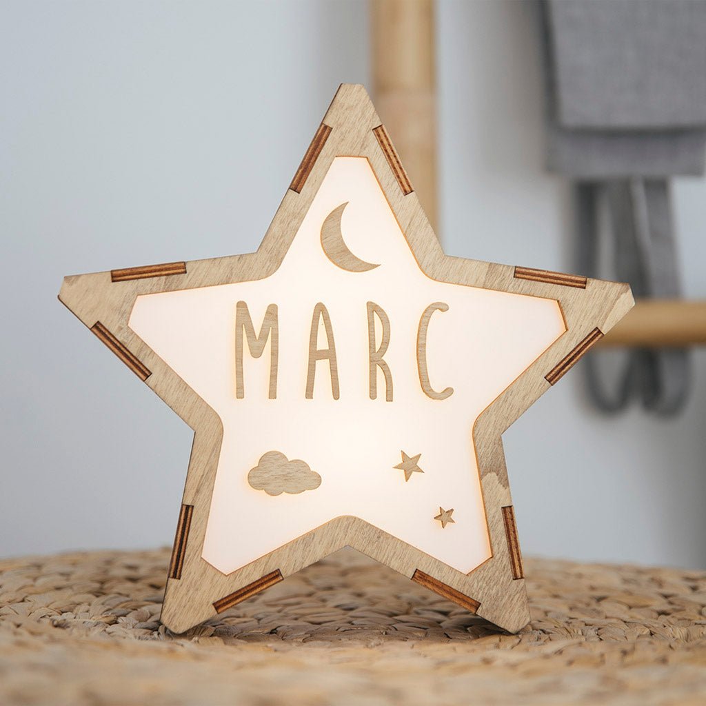 Lampara Infantil Personalizada Estrella - Nanetes